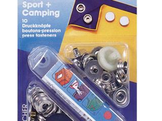 Spiedpogas 15mm, komplekts, speciālās, Sport&Camping
