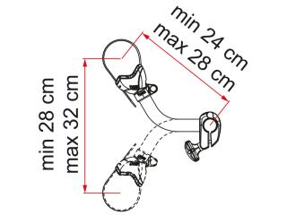 Velo turētājs Fiamma Bike Block Pro2, 28cm, krāsa-melna