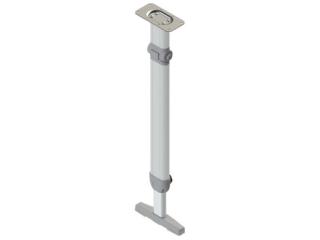Galda kāja, aukšpusē saliekama, regulējams augstums 680-780mm