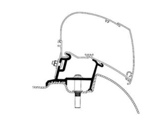Adapteris Thule Omnistor 6sērijas marķīzēm, MB Sprinter no 2006 līdz šodienai, VW Crafter no 2006-2016, Nr: 301685