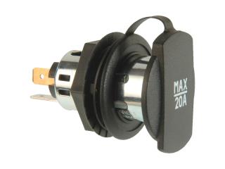 Ligzda 12V / 24V, 20A ar vāciņu 