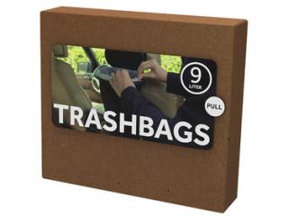 Atkritumu tvertnes maisiņi no bioloģiska materiāla, 9 litri, Flextrash