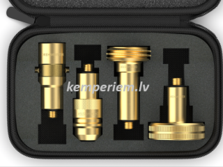  Gāzes uzpildes  adapteru komplekts ar maciņu, M10x1,5