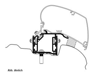Adapteris Thule Omnistor 6 un 9 sērija, Vw Crafter no 2017, OEM 301768