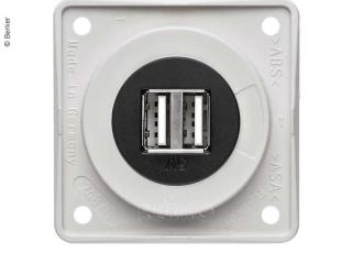 Berker USB ligzda, melna