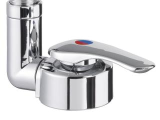 Ūdens maisītājs dušai Keramik Twist AT für Bürstner, ar mikroslēdzi, montāžas vieta 39mm