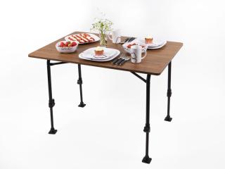 Galds 80 x 60cm, virsmas augstums ir regulējams 51-71cm, bambuss