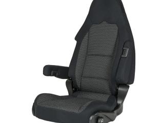 Krēsls S10.1, pārvalks Ara melns/pelēks, pasažiera pusei, Sportcraft