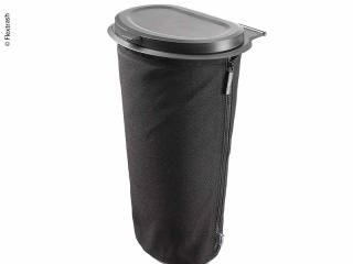 Atkritumu tvertne - 9L no mazgājama bioloģiska materiāla, melna, Flextrash 