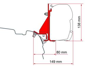 Adapteris Fiamma F45, VW T5, T6, Multirail