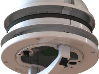 Jumta - sienas ventilācija ar ventilatoru, 12V, balta