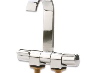 Ūdens krāns/maisītājs, noliecams un pagriežams, BEZ mikroslēdža, montāžas vieta 2 x 22mm, Trem
