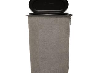 Atkritumu tvertne - 9L no mazgājama bioloģiska materiāla, krāsa - pelēka, Flextrash