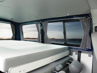 Logu aizskari, divi slāņi, ar sliedēm, krāsa - pelēka, VW T5 / T6 garā bāze