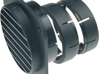 Gaisa kanāla izvads SCW-2, Ø 80, 72 mm vai 64/65 mm, krāsa-melna, Truma 