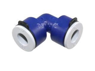 Uniquick savienojums 90º 12mm / 12mm cietā plastikāta rore 