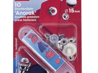 Spiedpogas 15mm, komplekts, speciālās, Anorak