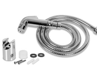 Dušas komplekts ar pogu ūdens taupīšanai, vītne: 1/2", hroms