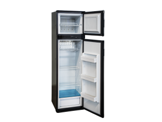 Absorbera ledusskapis 141 litrs, darbojas ar gāzi LPG, DC12V, AC230V, durvis veras uz abām pusēm