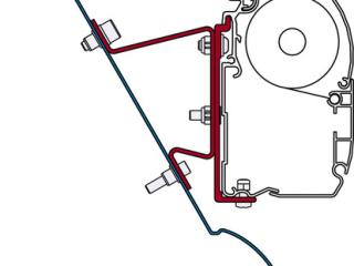 Adapteris Fiamma F45L/45S, VW Crafter no 06-18, MB Sprinter no 06