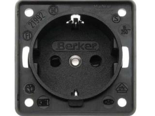 Berker Integro elektrības ligzda, krāsa - antracīts