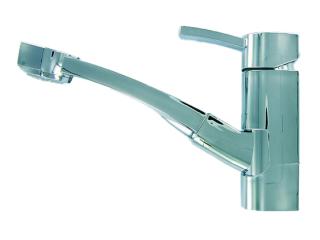 Ūdens krāns/maisītājs ar izvelkamu dušu - 1,5metri, pagriežams, ar mikroslēdzi, montāžas vieta 33-36mm