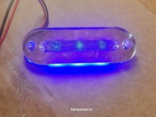 LED gaisma - zila, 0,26W, 0,02A, 82 x 28 x 5 mm