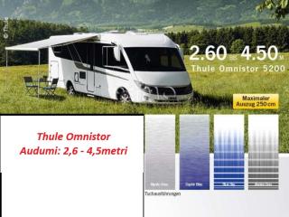 Audums marķīzei, dažādi garumi, Thule Omnistor, 2 - 6metri