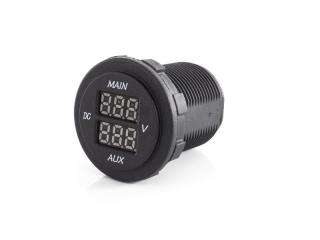LED voltmetrs diviem akumulatoriem 12-60V