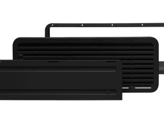 Ledusskapja ventilācijas komplekts, 479x185mm, melns, apakšējā daļa, Dometic, Electrolux