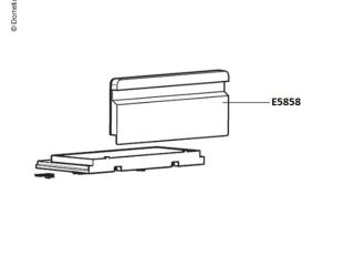 Dometic saldēšanas kameras durtiņa, L=389mm